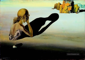 Remorse oder Sphinx Eingebettet in den Sand Surrealismus Ölgemälde